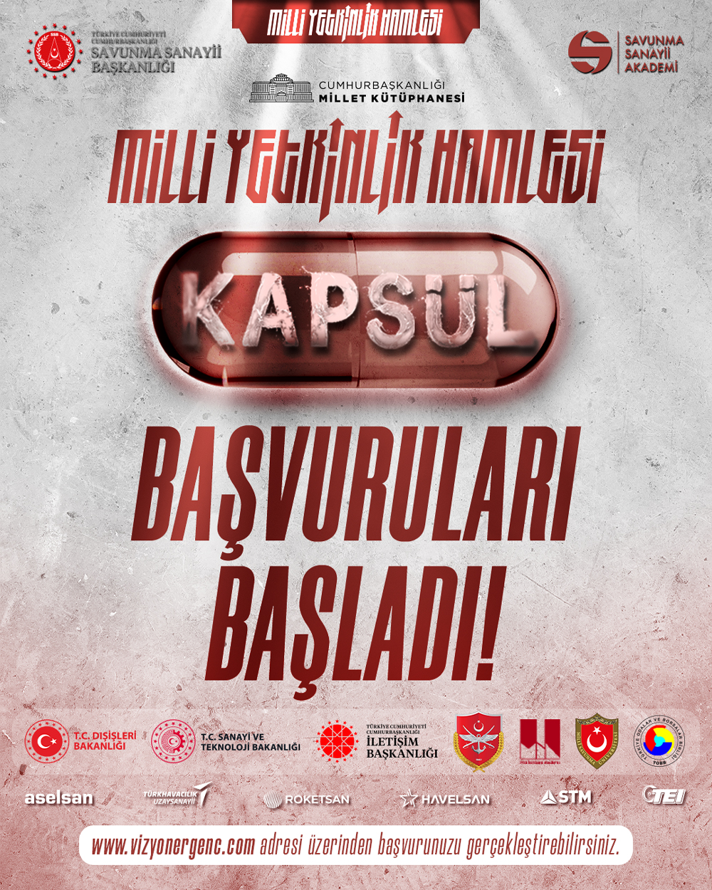 Milli Yetkinlik Hamlesi KAPSÜL Başvuruları Başladı!